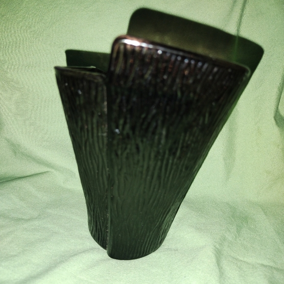 Partylite Wrapped Bark Votive Glass Candle Holder 5 1/4" Tall Decor - Picture 3 of 6